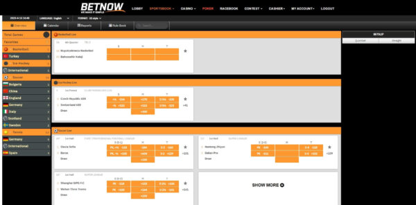 BetNow Live Betting